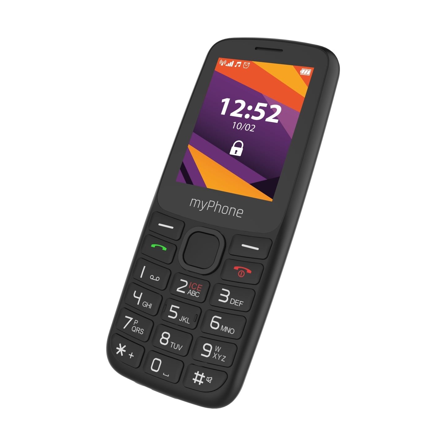 Myphone 6410 LTE | Black | 2.4 " | TFT | 64 MB | 128 MB | Dual SIM | Nano SIM | USB version Type-C | Built-in camera | Main came