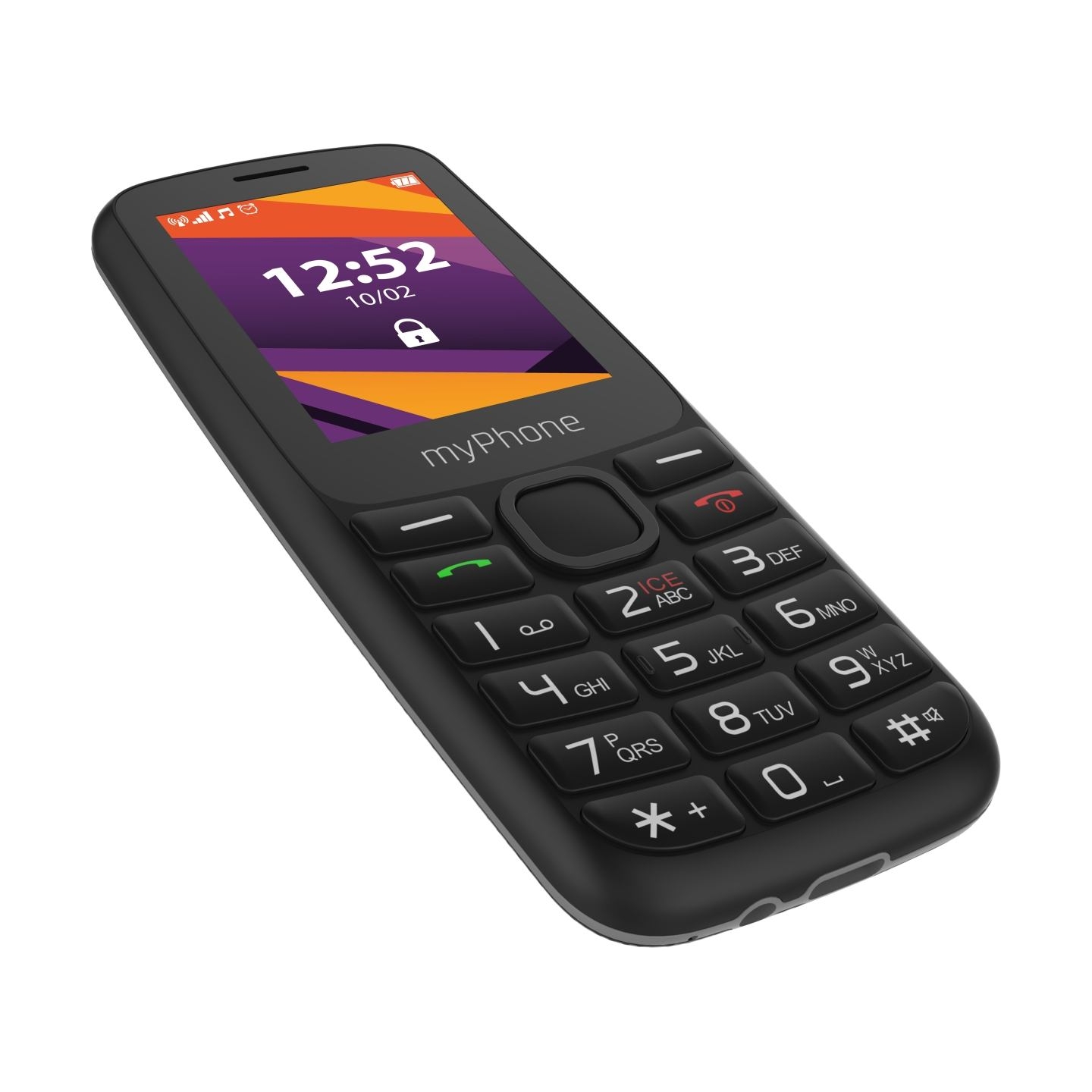 Myphone 6410 LTE | Black | 2.4 " | TFT | 64 MB | 128 MB | Dual SIM | Nano SIM | USB version Type-C | Built-in camera | Main came