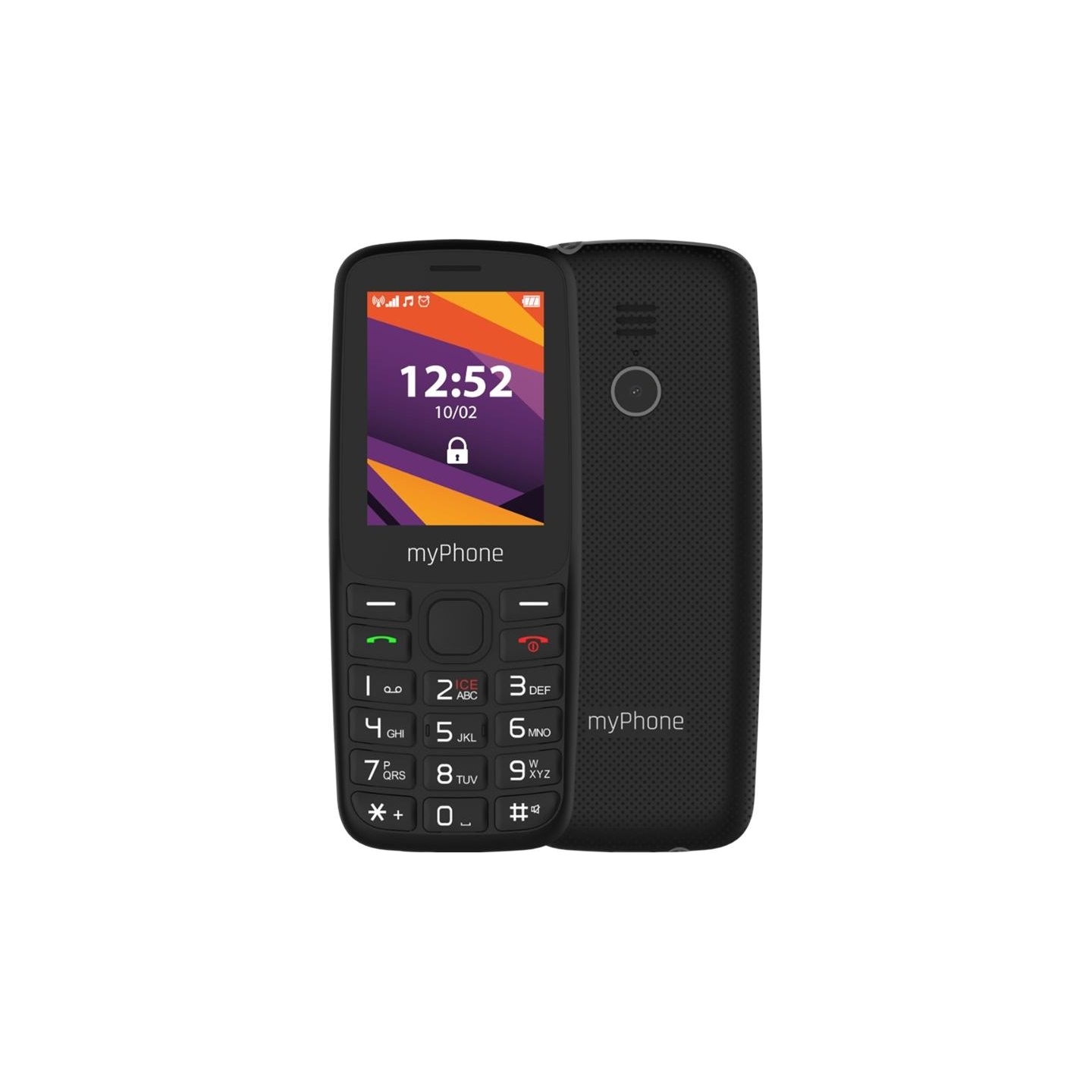 Myphone 6410 LTE | Black | 2.4 " | TFT | 64 MB | 128 MB | Dual SIM | Nano SIM | USB version Type-C | Built-in camera | Main came