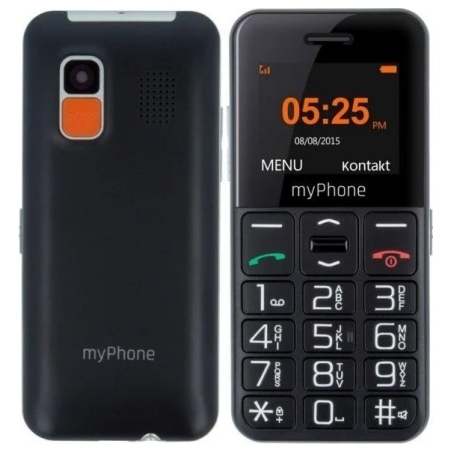 Myphone Halo Easy | Black | 1.77 " | TFT | 24 MB | 32 MB | Single SIM | Bluetooth | Main camera resolution 0.3 MP | 1000 mAh
