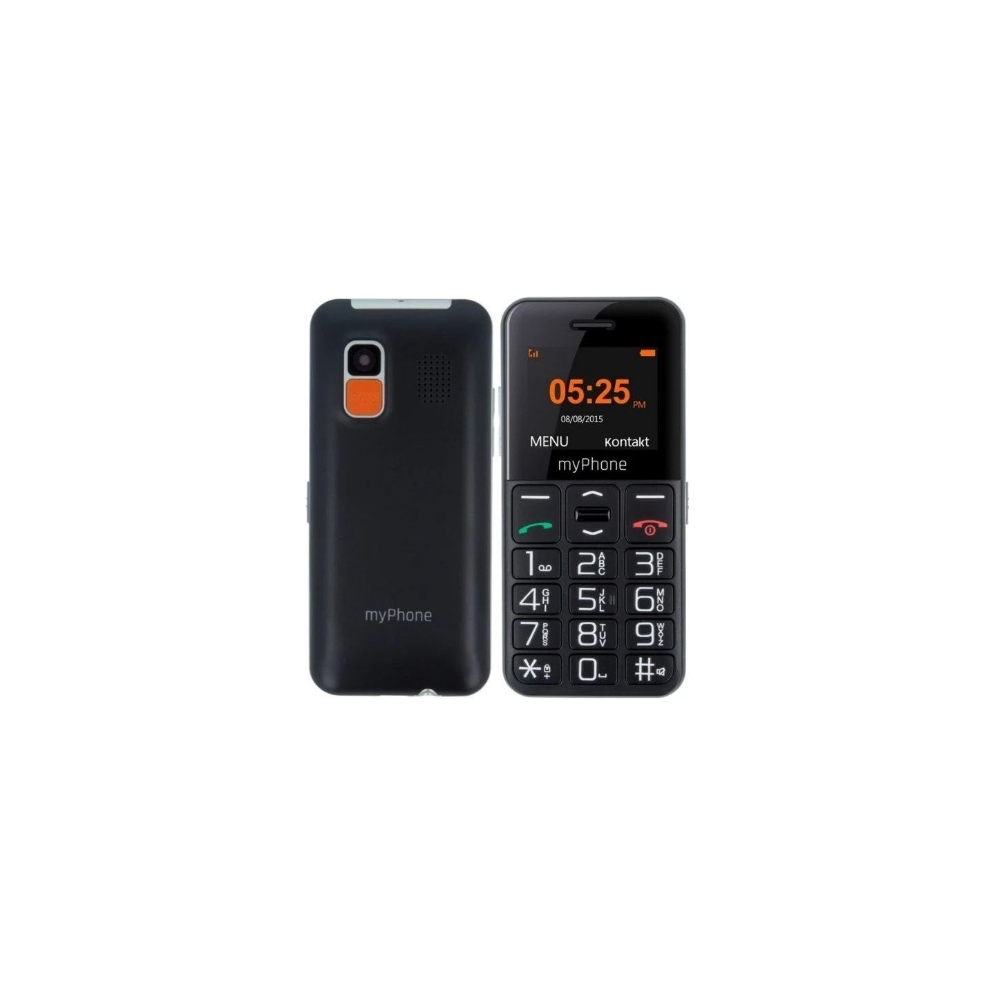 Myphone Halo Easy | Black | 1.77 " | TFT | 24 MB | 32 MB | Single SIM | Bluetooth | Main camera resolution 0.3 MP | 1000 mAh