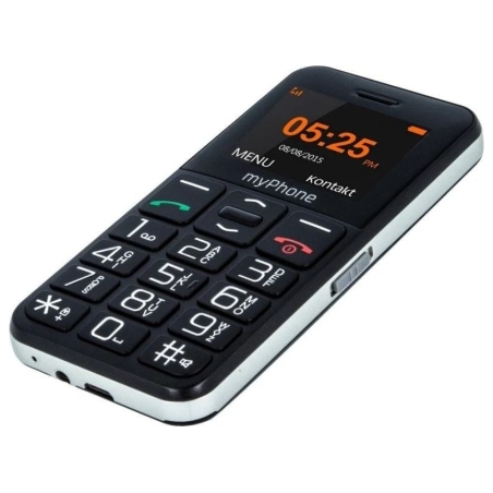 Myphone Halo Easy | Black | 1.77 " | TFT | 24 MB | 32 MB | Single SIM | Bluetooth | Main camera resolution 0.3 MP | 1000 mAh