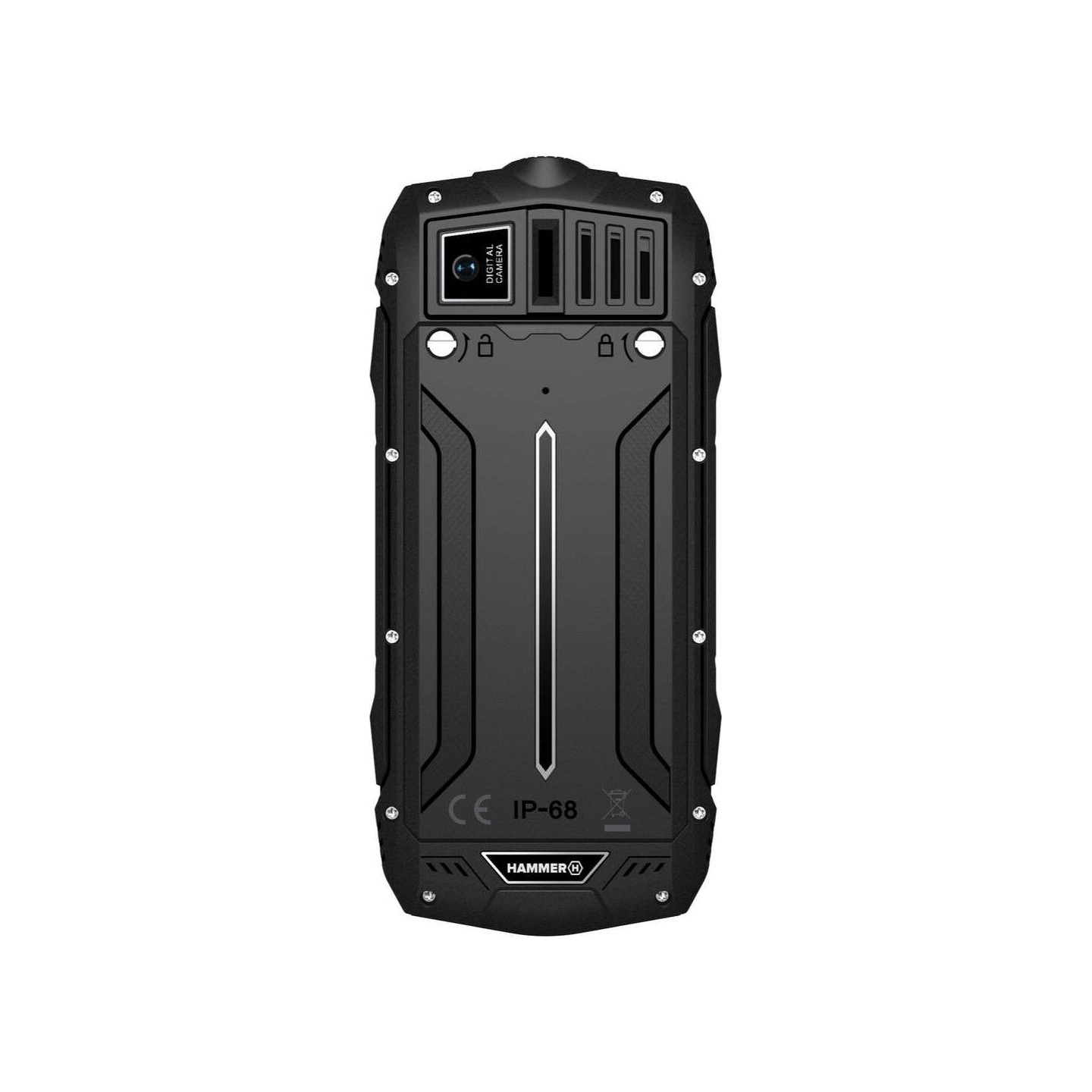 Hammer ROCK LTE | Black | 2.4 " | IPS | 48 MB | 128 MB | Dual SIM | 3G | Main camera resolution 2 MP | 3000 mAh | USED, REFURBIS