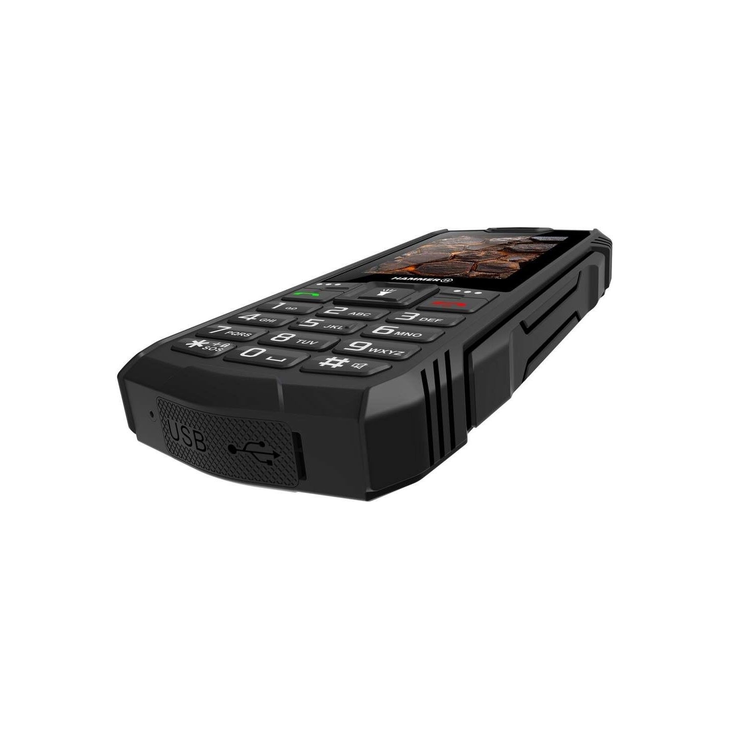 Hammer ROCK LTE | Black | 2.4 " | IPS | 48 MB | 128 MB | Dual SIM | 3G | Main camera resolution 2 MP | 3000 mAh | USED, REFURBIS