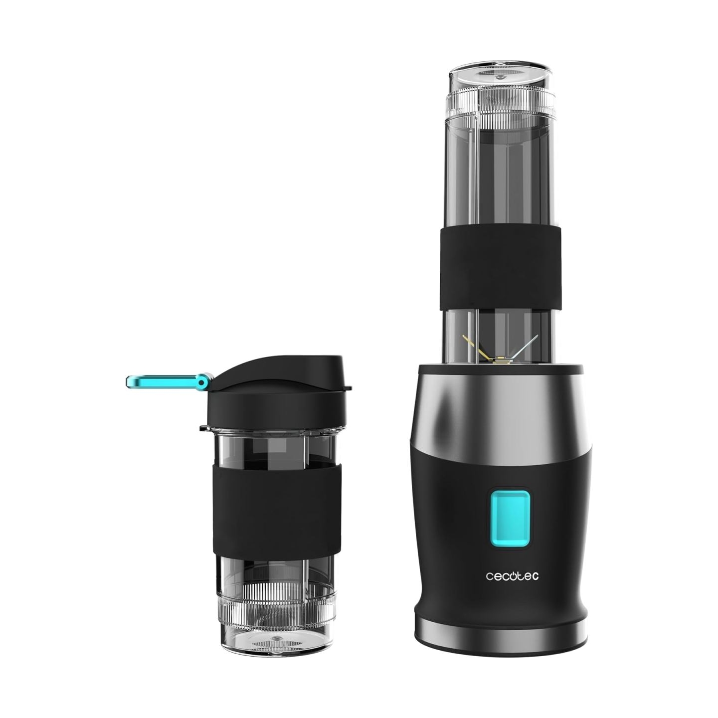 Cecotec Blender | Power Titanium 900 ProGo | Tabletop | 900 W | Jar capacity 2x0.57 L | Ice crushing | Black