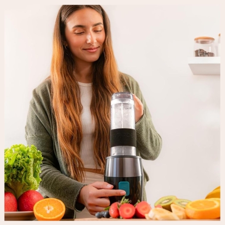 Cecotec Blender | Power Titanium 900 ProGo | Tabletop | 900 W | Jar capacity 2x0.57 L | Ice crushing | Black