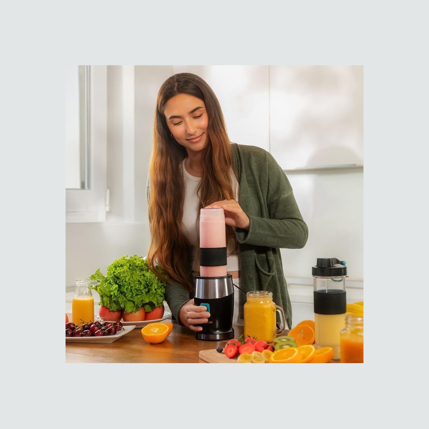 Cecotec Blender | Power Titanium 900 ProGo | Tabletop | 900 W | Jar capacity 2x0.57 L | Ice crushing | Black