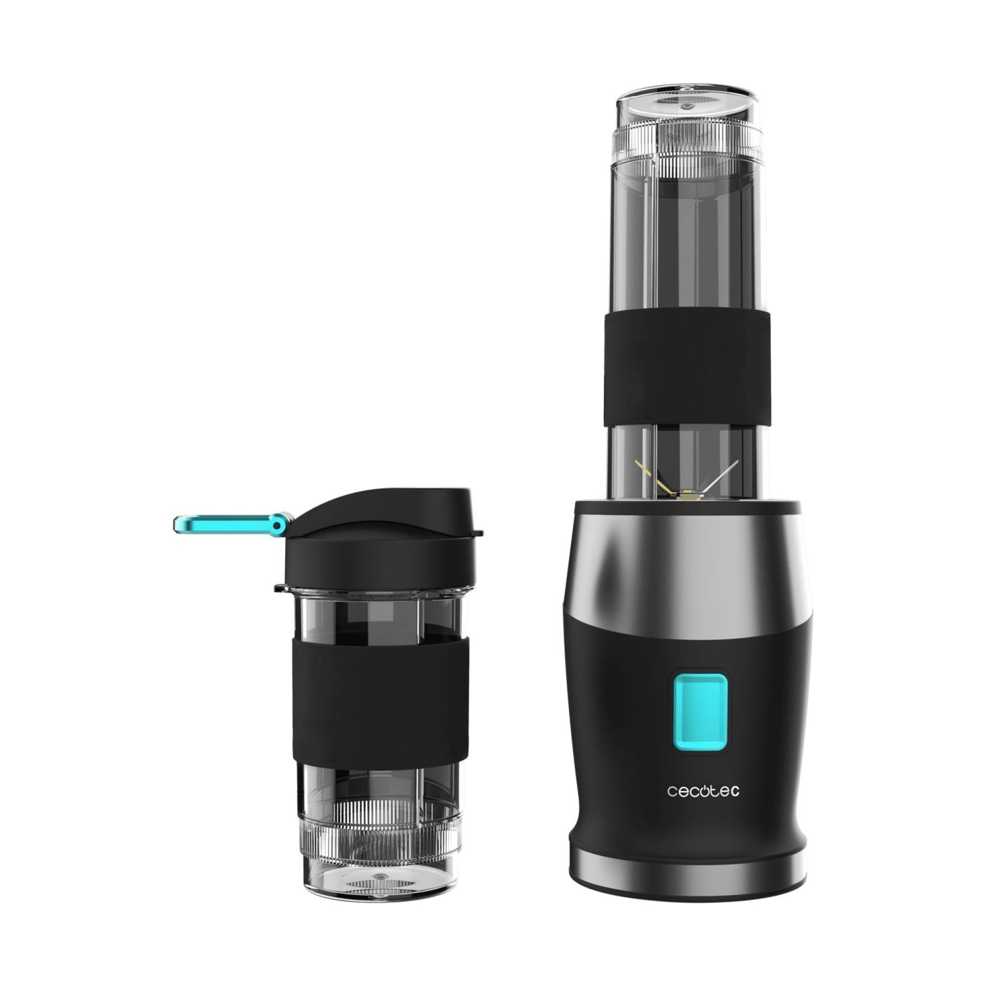 Cecotec Blender | Power Titanium 900 ProGo | Tabletop | 900 W | Jar capacity 2x0.57 L | Ice crushing | Black