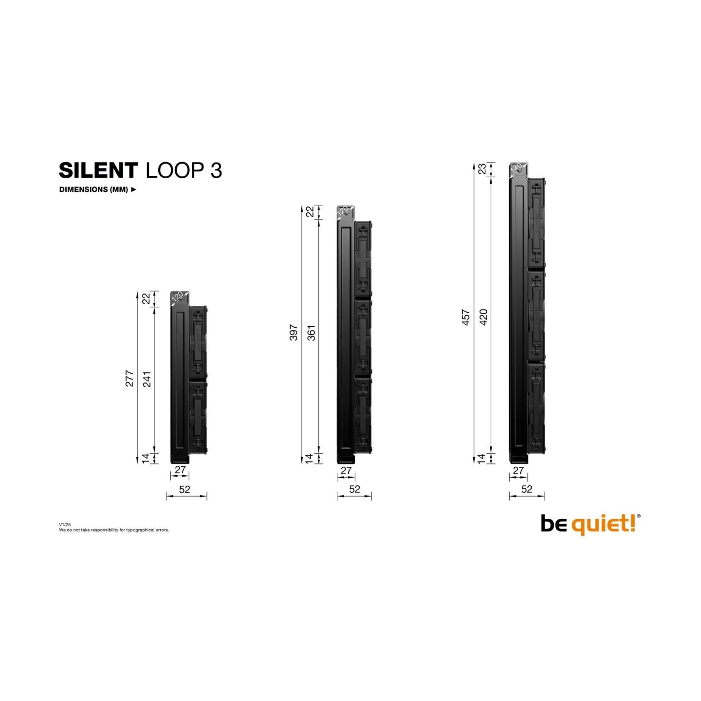 Be Quiet CPU COOLER S_MULTI/SILENT LOOP 3 BW026 BE QUIET