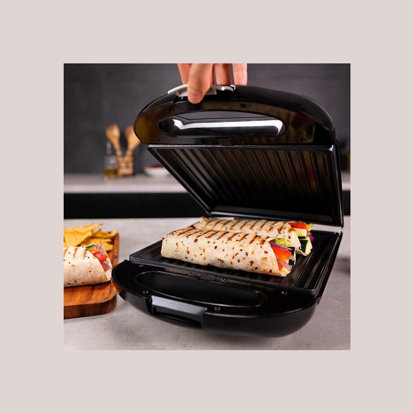 Cecotec Sandwich Maker | Rock'nToast Family 3in1 | 1500 W | Number of plates 3 | Black