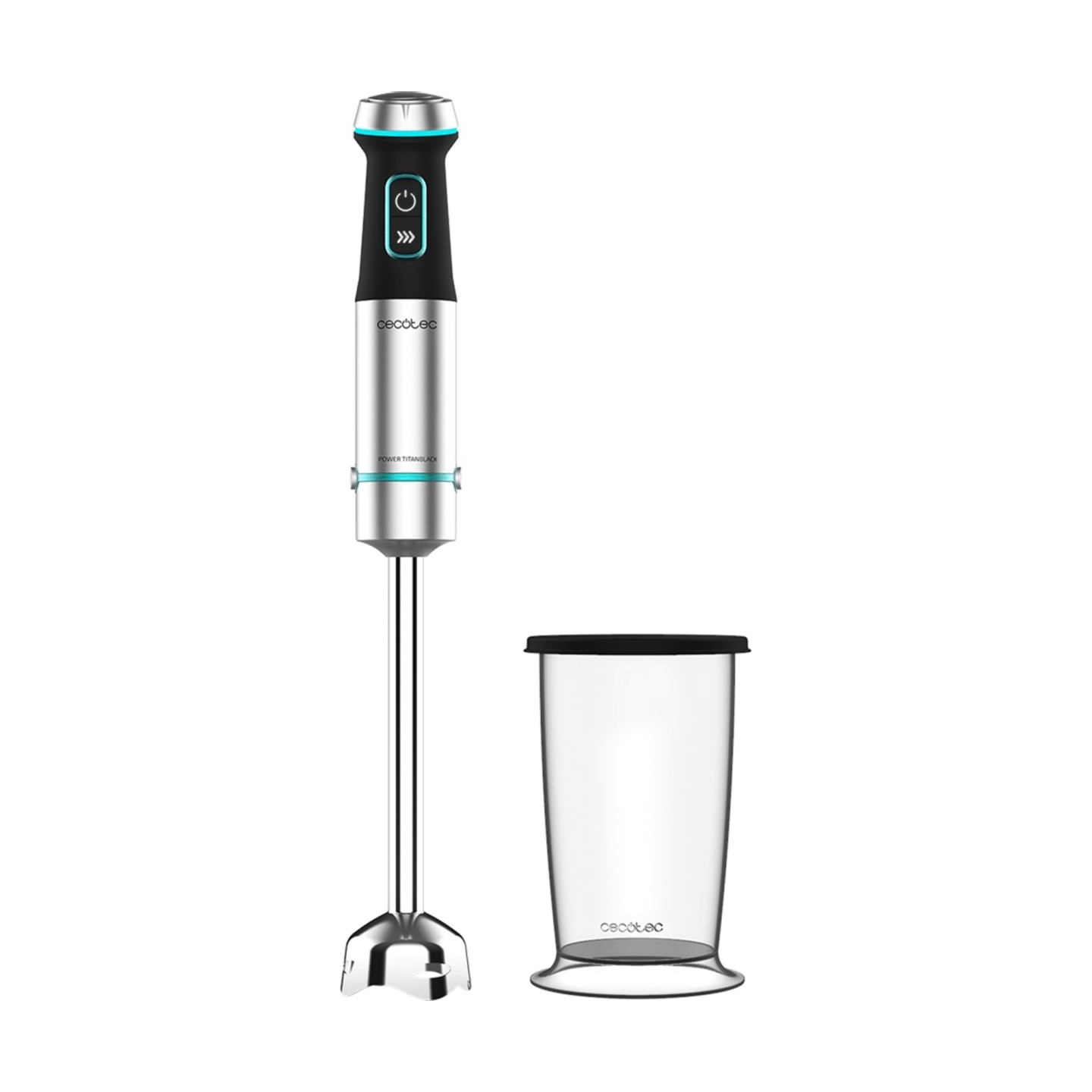 Cecotec | Hand Blender | Power TitanBlack 1200 XL | Hand Blender | 1200 W | Number of speeds Adjustable | Turbo mode | Stainless