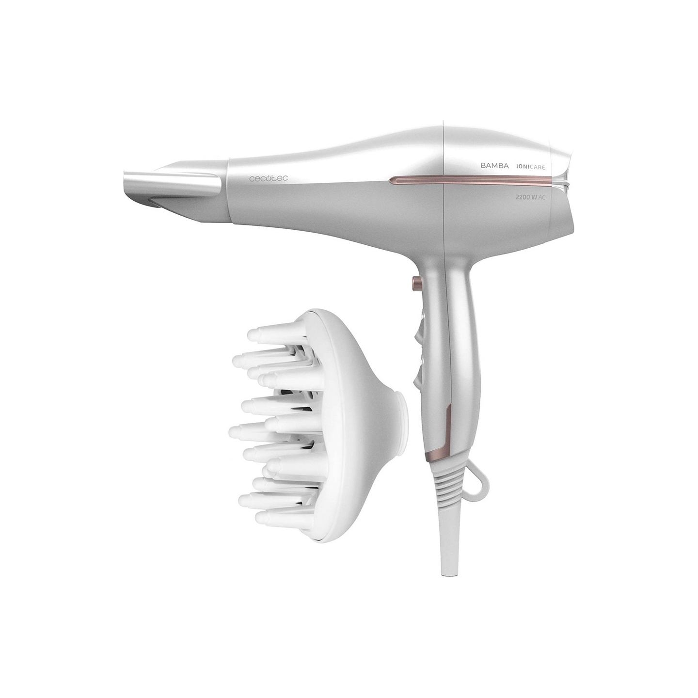 Cecotec Hair Dryer | IoniCare 5300 Maxi Aura | 2200 W | Number of temperature settings 3 | Ionic function | Diffuser nozzle | Wh