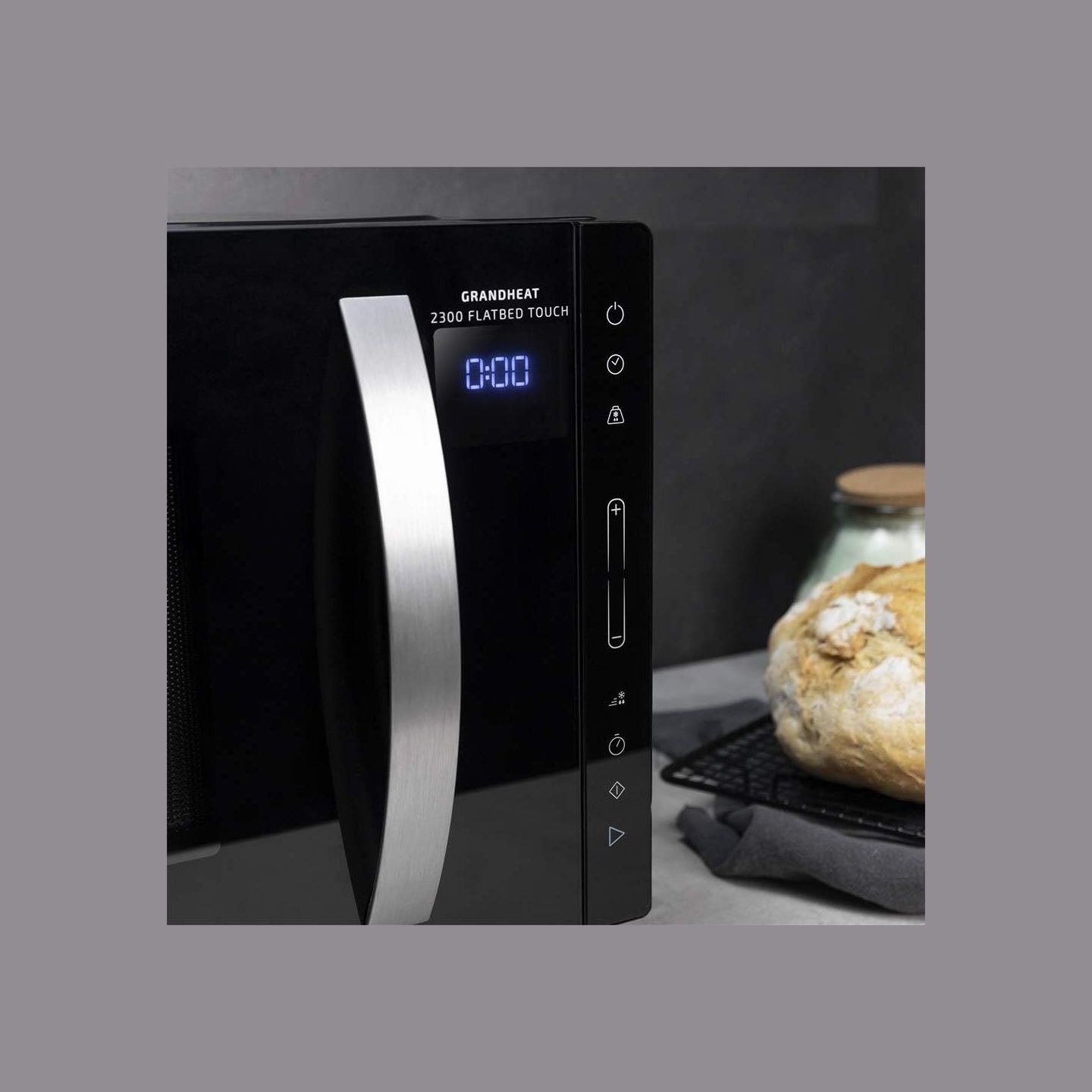Cecotec Microwave Oven | GrandHeat 2300 Flatbed Touch Black | Free standing | 23 L | 800 W | Black
