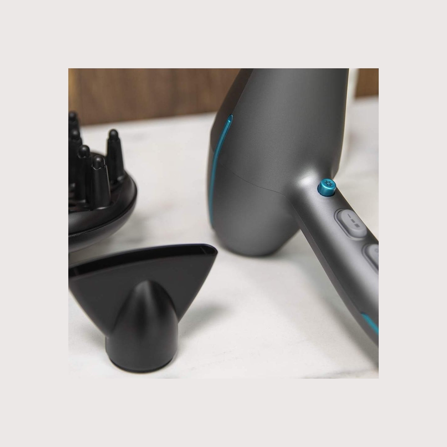 Cecotec Hair dryer | IoniCare 5300 Maxi Aura Black | 2200 W | Number of temperature settings 3 | Ionic function | Black/Grey | D