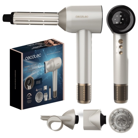 Cecotec Hair dryer | DryGlam Waves Champagne | 1600 W | Number of temperature settings 3 | Ionic function | Champagne | Diffuser