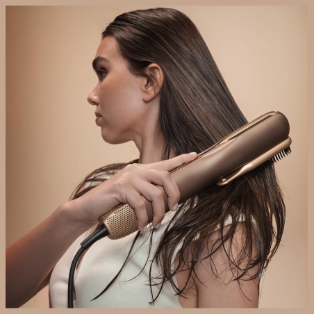 Cecotec Air Straightener | AirLisse 2in1 ForceDry Champagne | Ceramic heating system | Number of heating levels 4 | 1000 W | Bei