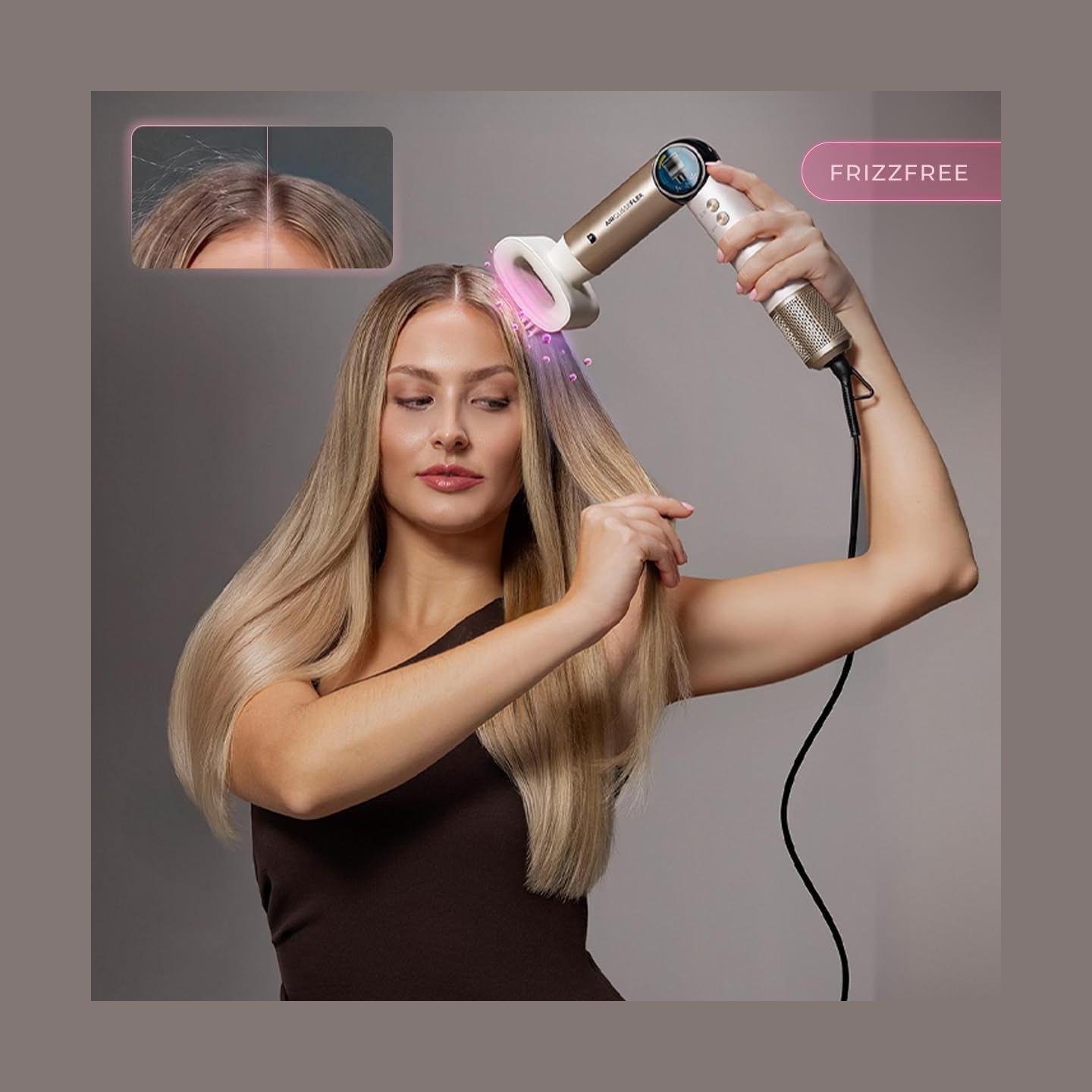 Cecotec Styling Brush | AirGlam 14in1 Flex Black | Ion conditioning | Barrel diameter 32 mm/35 mm | 1400 W | Black