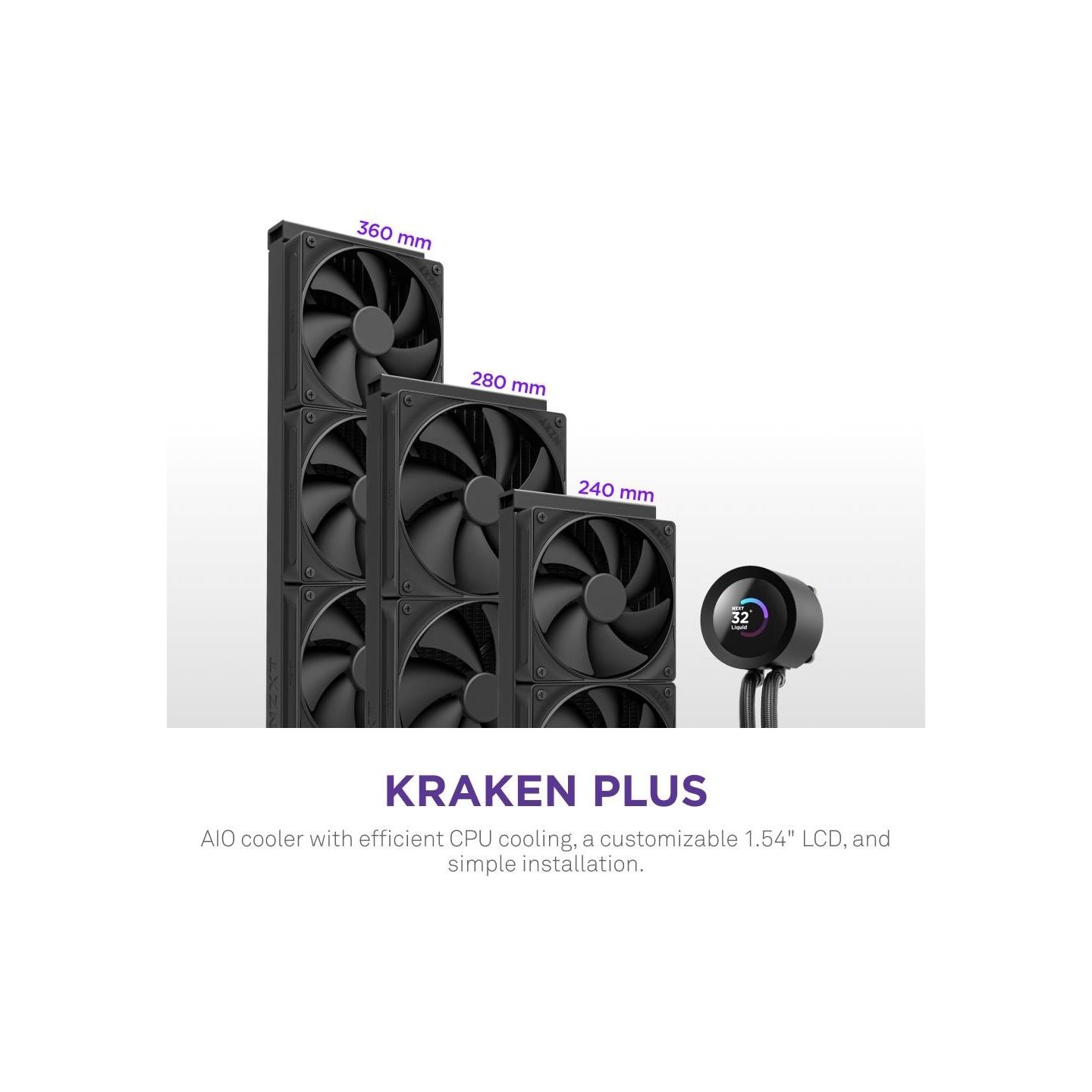 Nzxt water cooling Kraken Plus 280 LCD