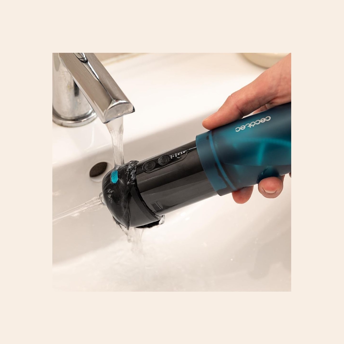 Cecotec Oral Irrigator | ToothCare Jet Splash | 150 ml | Black/Blue | Number of heads 2