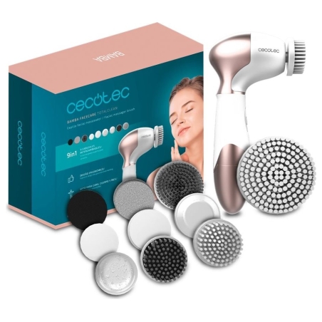Cecotec Facial cleansing brush | FaceCare TotalClean | Facial brush | White