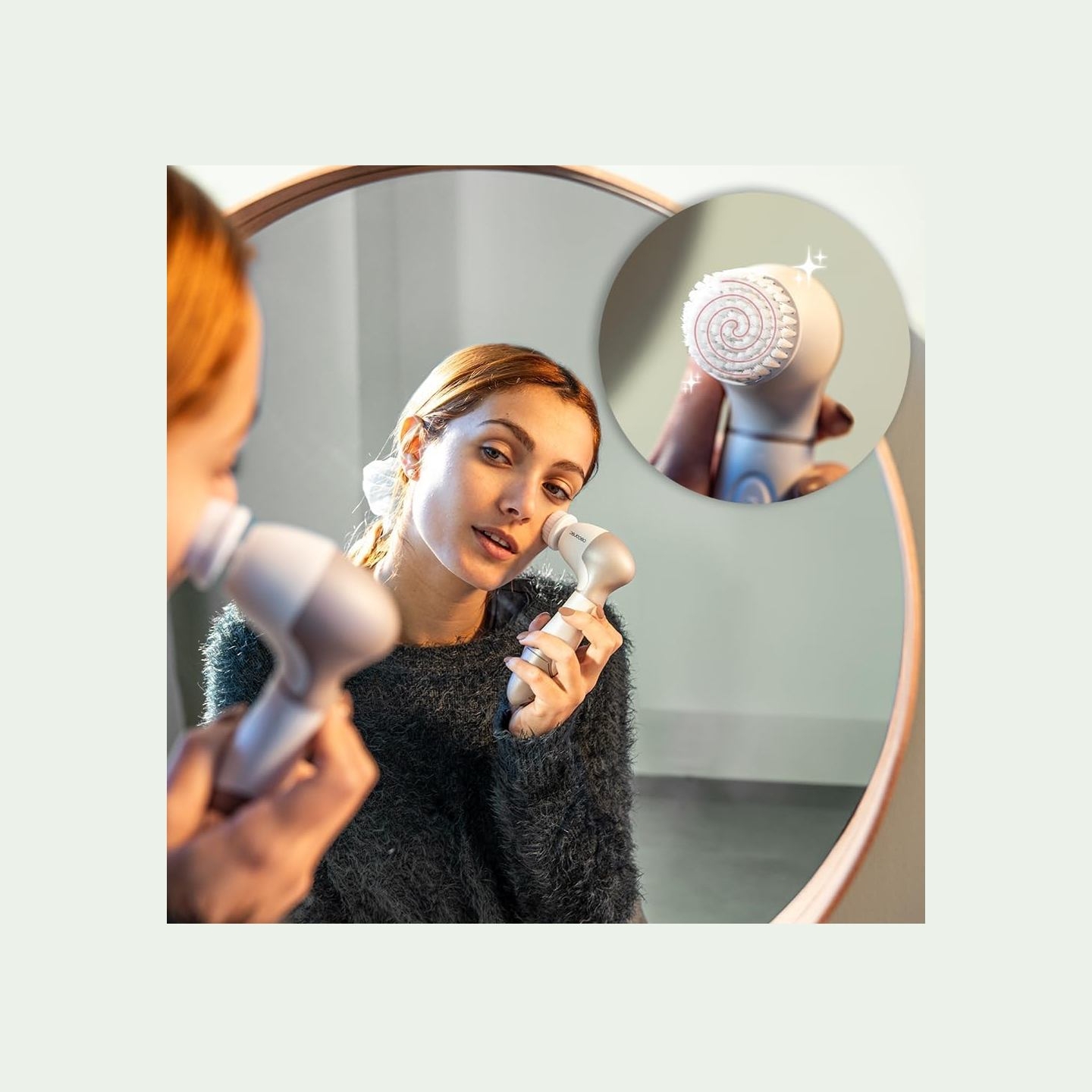 Cecotec Facial cleansing brush | FaceCare TotalClean | Facial brush | White