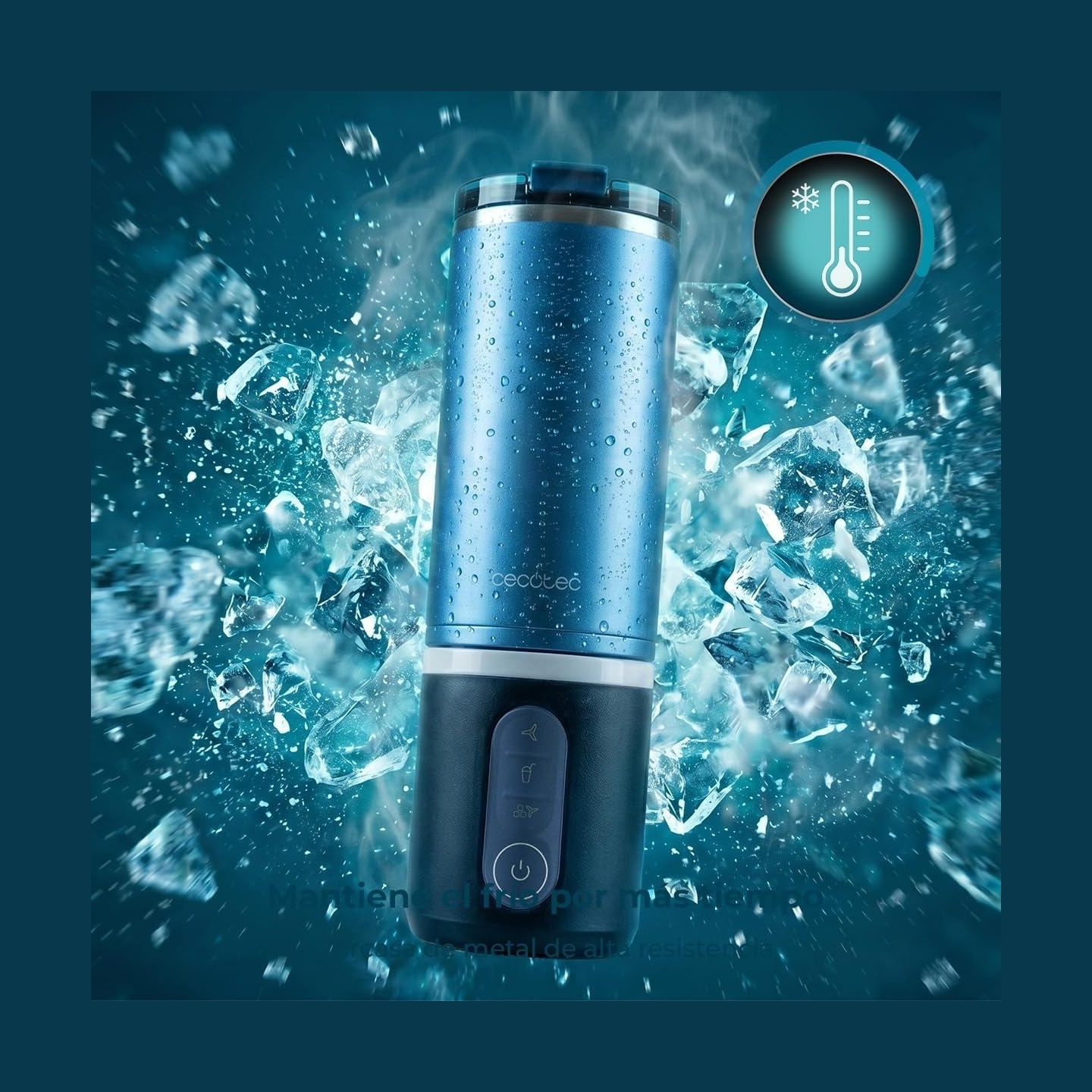 Cecotec Blender | Power Titanium Shake2Go | Portable | 180 W | Jar material BPA-free | Jar capacity 0.6 L | Dark Steel
