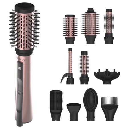 Cecotec Air Brush | CeramicCare 10in1 AirBrush | Ion conditioning | Number of heating levels 3 | 1200 W | Black/Pink