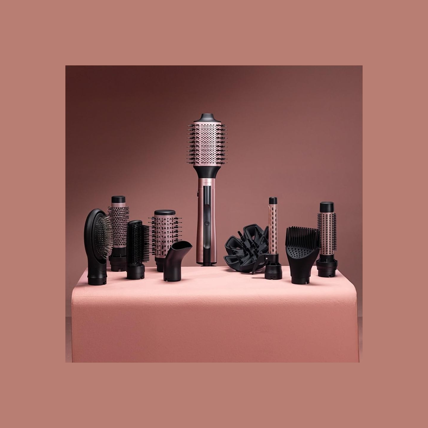 Cecotec Air Brush | CeramicCare 10in1 AirBrush | Ion conditioning | Number of heating levels 3 | 1200 W | Black/Pink