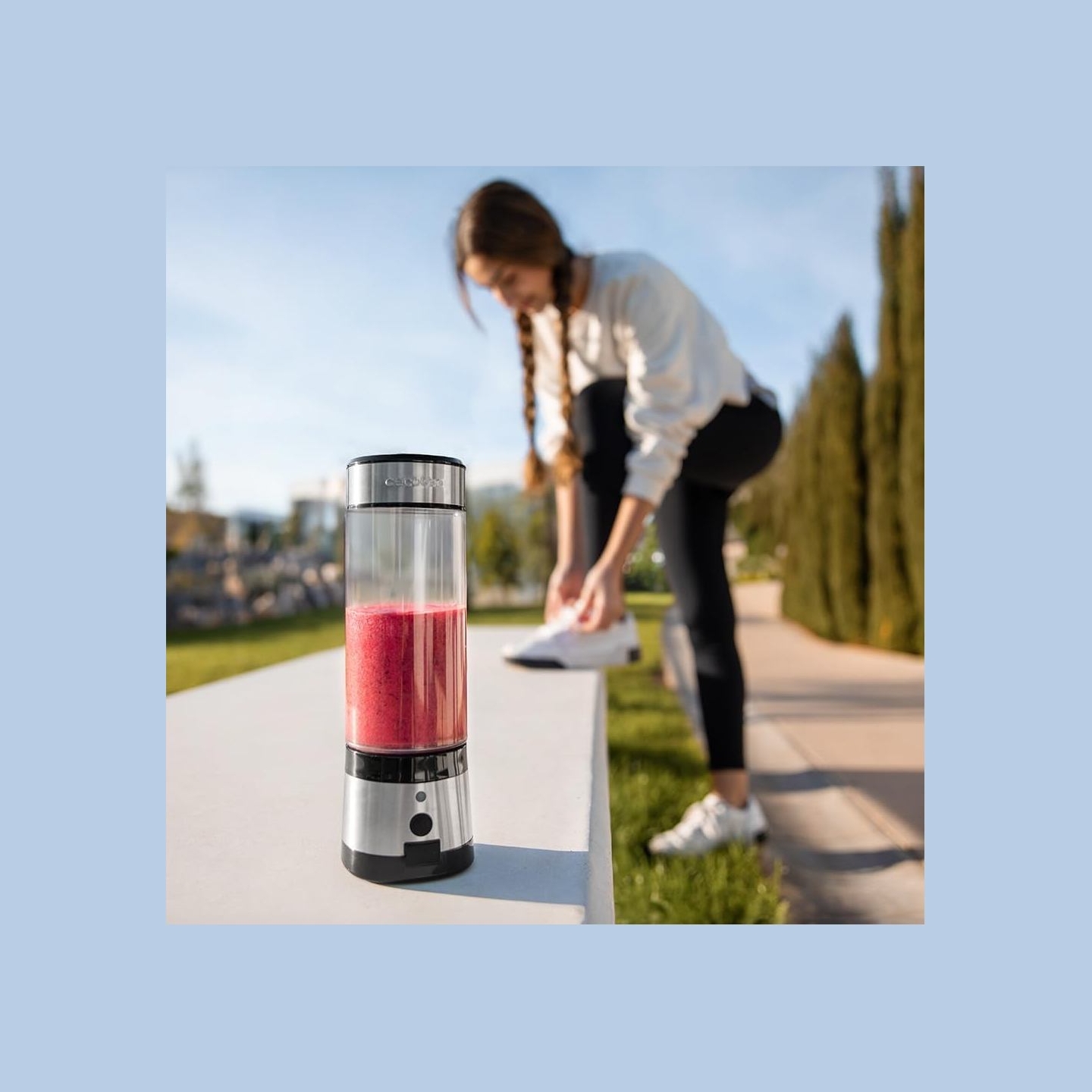 Cecotec Smoothie Blender | WanderlustMix USB | Portable | 126 W | Jar capacity 0.4 L | Ice crushing | Inox