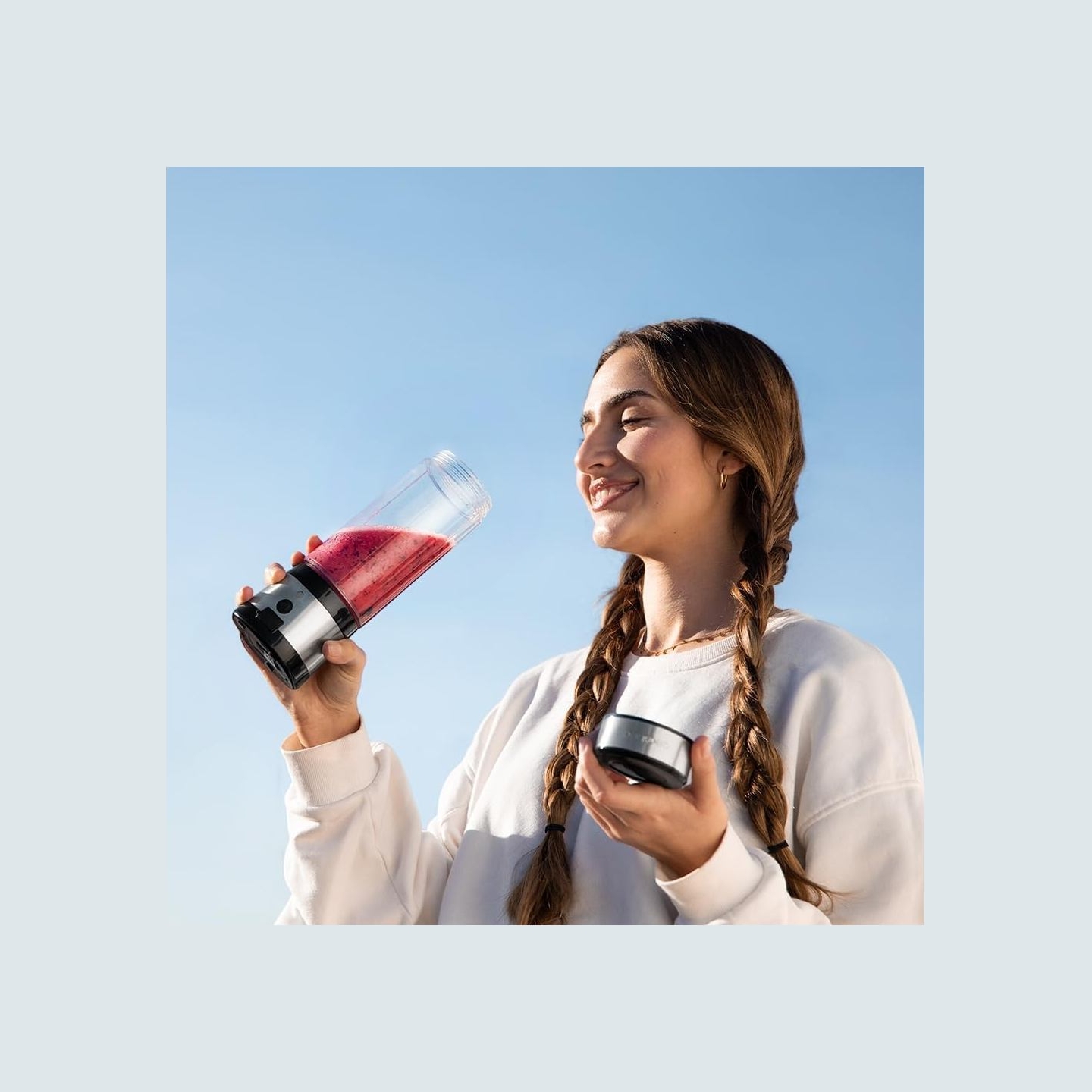 Cecotec Smoothie Blender | WanderlustMix USB | Portable | 126 W | Jar capacity 0.4 L | Ice crushing | Inox