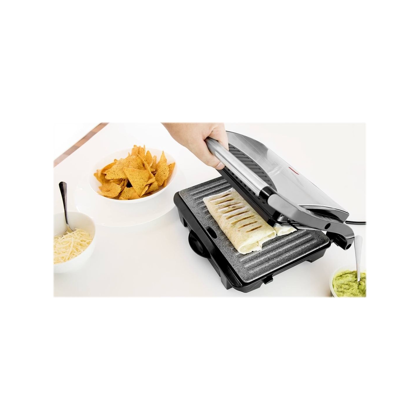 Cecotec Grill | Rock'nGrill 1000 | 1000 W | Electric Grill | Black/Stainless steel