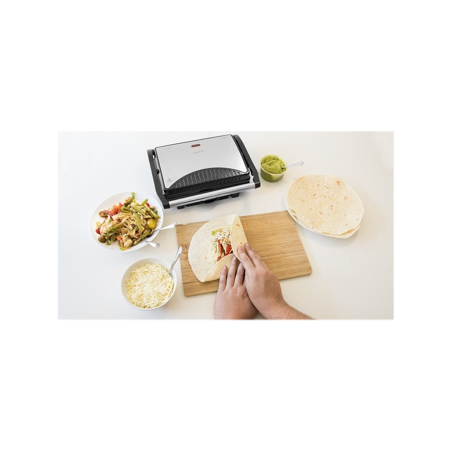 Cecotec Grill | Rock'nGrill 1000 | 1000 W | Electric Grill | Black/Stainless steel