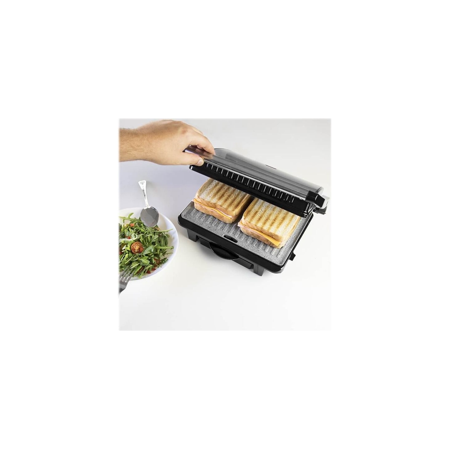 Cecotec Grill | Rock'nGrill 1000 | 1000 W | Electric Grill | Black/Stainless steel