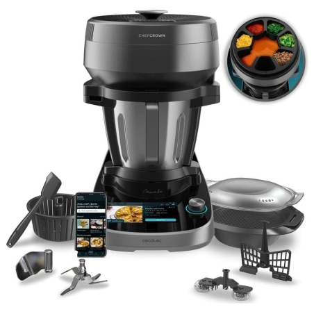 Cecotec Mambo CooKing Victory | Multifunctional Robot | 1700 W | Number of speeds 19 | Bowl capacity 4.5 L | Black/Grey