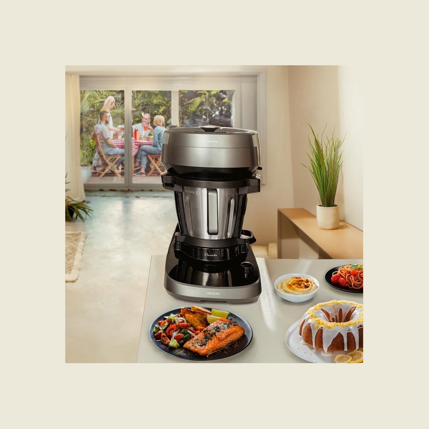 Cecotec Mambo CooKing Victory | Multifunctional Robot | 1700 W | Number of speeds 19 | Bowl capacity 4.5 L | Black/Grey