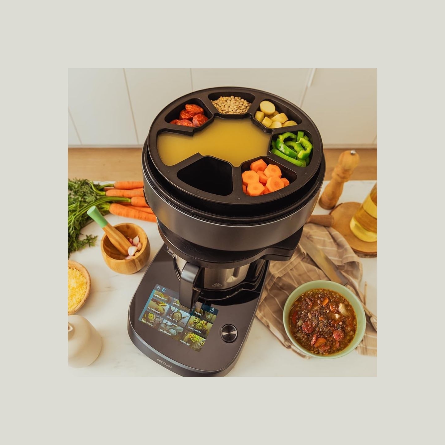 Cecotec Mambo CooKing Victory | Multifunctional Robot | 1700 W | Number of speeds 19 | Bowl capacity 4.5 L | Black/Grey