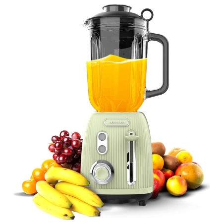 Cecotec Blender | Power Black Titanium RetroGreen | Tabletop | 1200 W | Jar capacity 1.5 L | Jar material Glass | Green