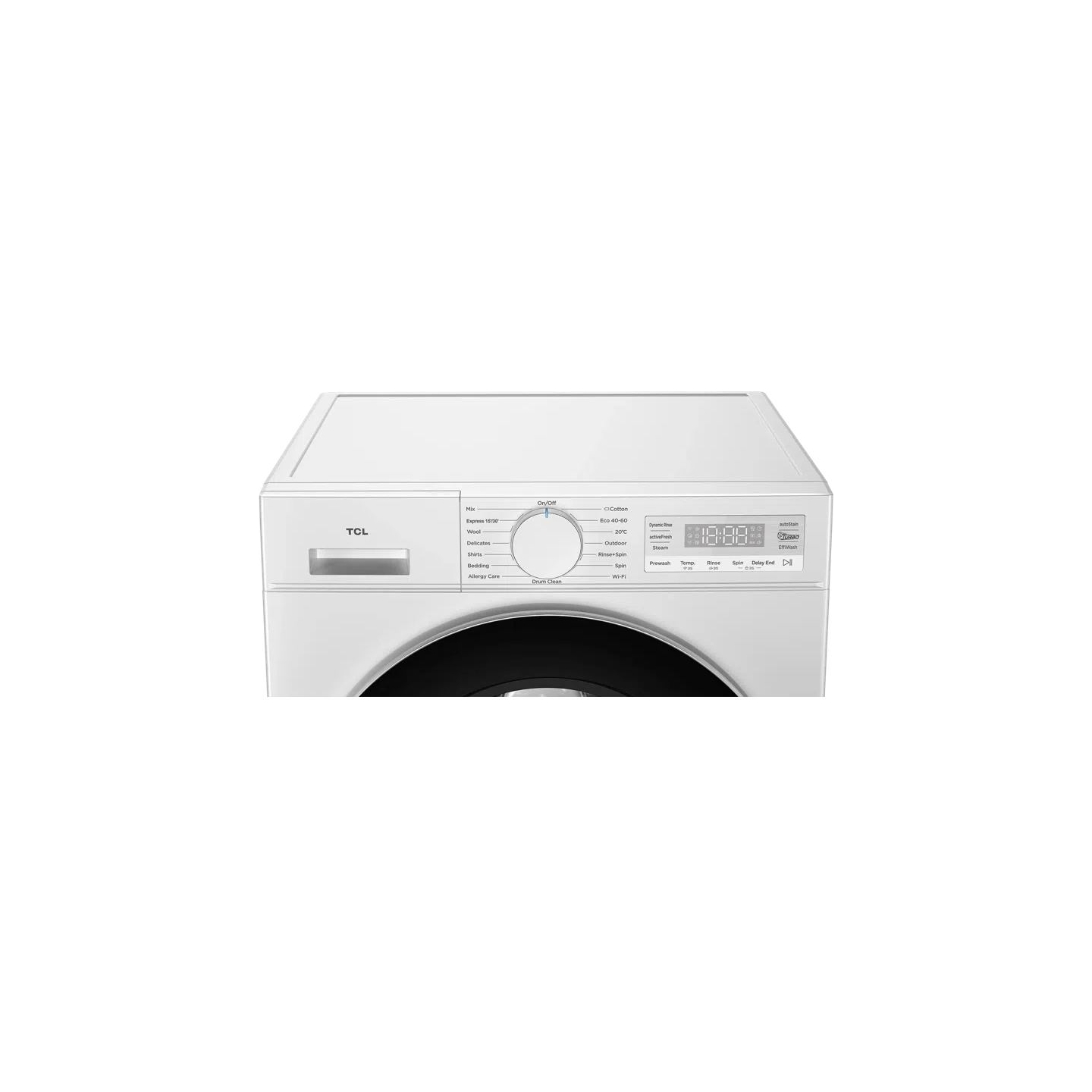 TCL Washing machine | FF0844WA0 | Energy efficiency class A | Front loading | Washing capacity 8 kg | 1400 RPM | Depth 52 cm | W