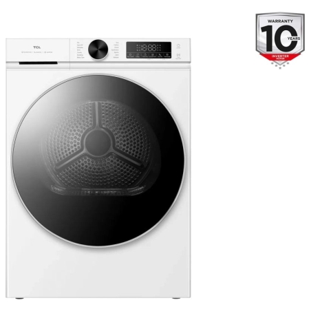 TCL Dryer Machine | DP0844WE0 | TCL Front loading | Energy efficiency class E | 8 kg | LED | Heat pump | Depth 59.3 cm | White