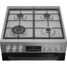 Beko Cooker | FBMA61330GXDT | Hob type Gas | Oven type Electric | Stainless Steel | Width 60 cm | Grilling | LED | Depth 60 cm |