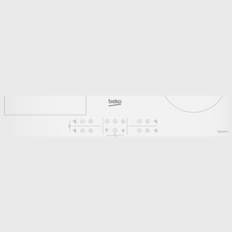 Beko Hob | HII64200FMTW | Induction | Number of burners/cooking zones 4 | Touch control | Timer | White