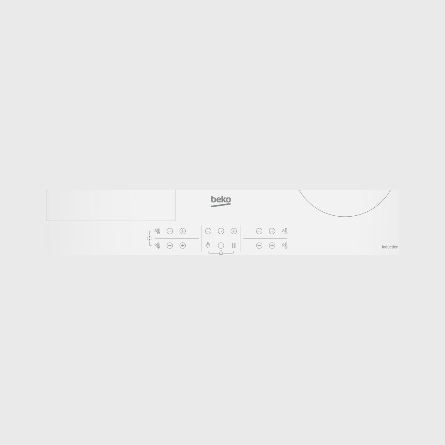 Beko Hob | HII64200FMTW | Induction | Number of burners/cooking zones 4 | Touch control | Timer | White