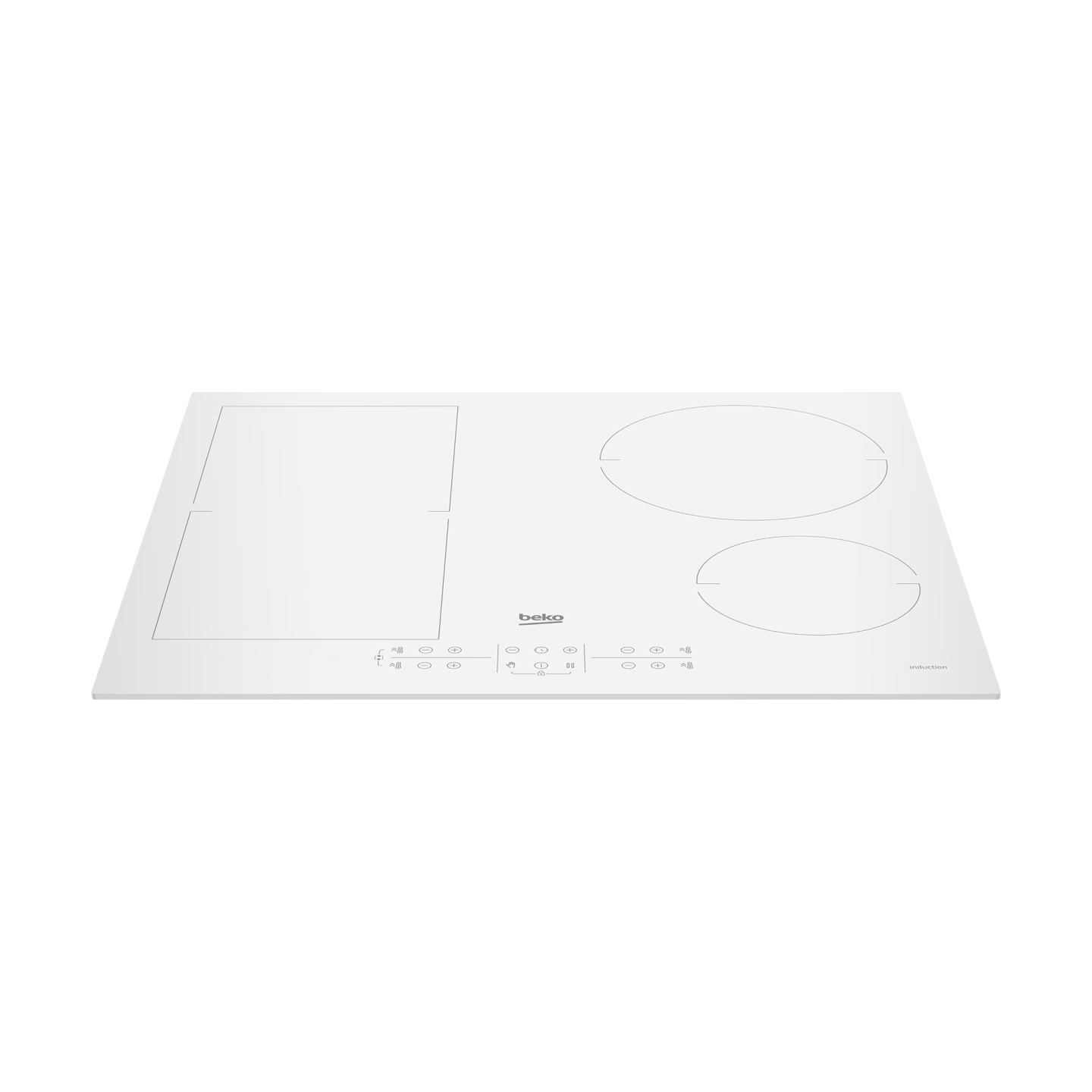 Beko Hob | HII64200FMTW | Induction | Number of burners/cooking zones 4 | Touch control | Timer | White