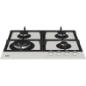 Beko Hob | HILW64225SW | Gas | Number of burners/cooking zones 4 | Knob | White
