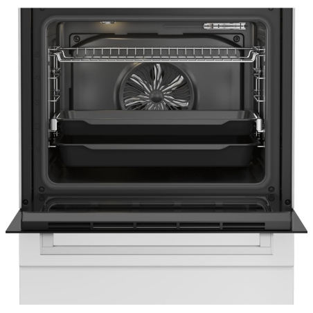 Beko Cooker | FBM62330GWDTN | Hob type Gas | Oven type Electric | White | Width 60 cm | Grilling | LED | Depth 60 cm | 72 L