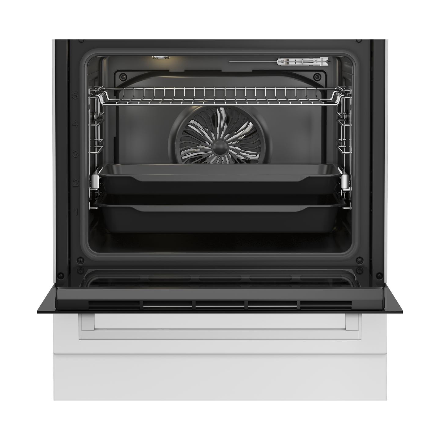 Beko Cooker | FBM62330GWDTN | Hob type Gas | Oven type Electric | White | Width 60 cm | Grilling | LED | Depth 60 cm | 72 L