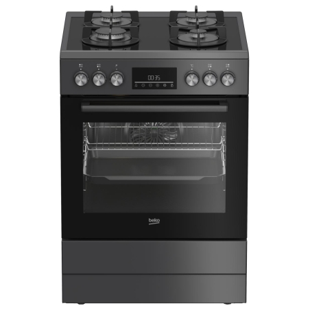 Beko Cooker | FBM62330GADSN | Hob type Gas | Oven type Electric | Grey | Width 60 cm | Grilling | LED | Depth 60 cm | 72 L
