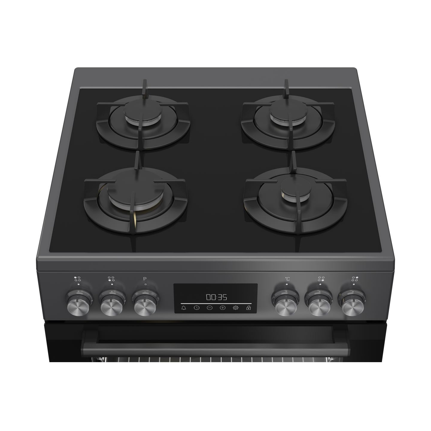 Beko Cooker | FBM62330GADSN | Hob type Gas | Oven type Electric | Grey | Width 60 cm | Grilling | LED | Depth 60 cm | 72 L