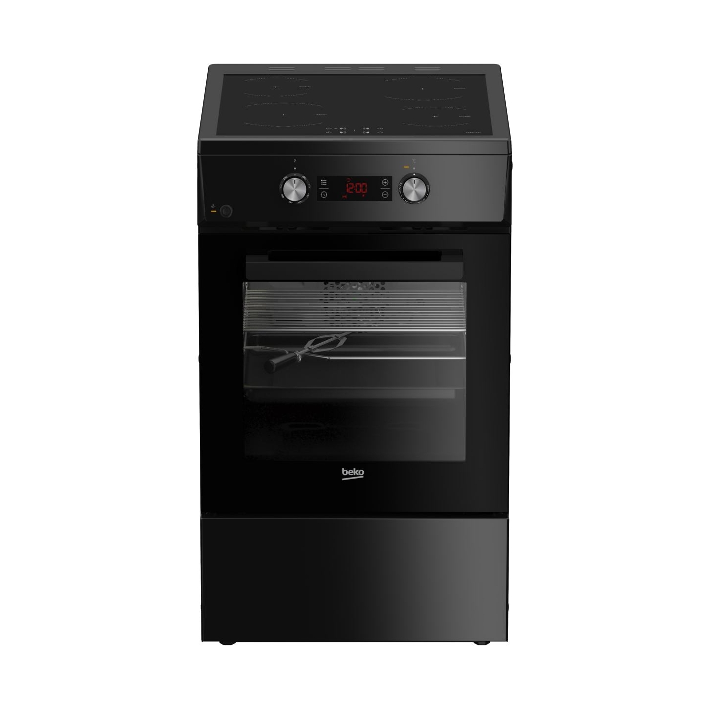 Beko Cooker | FSM59305BDT | Hob type Induction | Oven type Electric | Black | Width 50 cm | Grilling | Depth 60 cm | 60 L