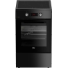 Beko Cooker | FSM59305BDT | Hob type Induction | Oven type Electric | Black | Width 50 cm | Grilling | Depth 60 cm | 60 L